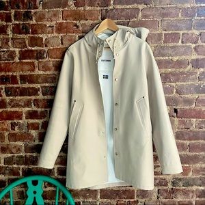 Stutterheim Rain Jacket Beige XXS Unisex or S Women’s